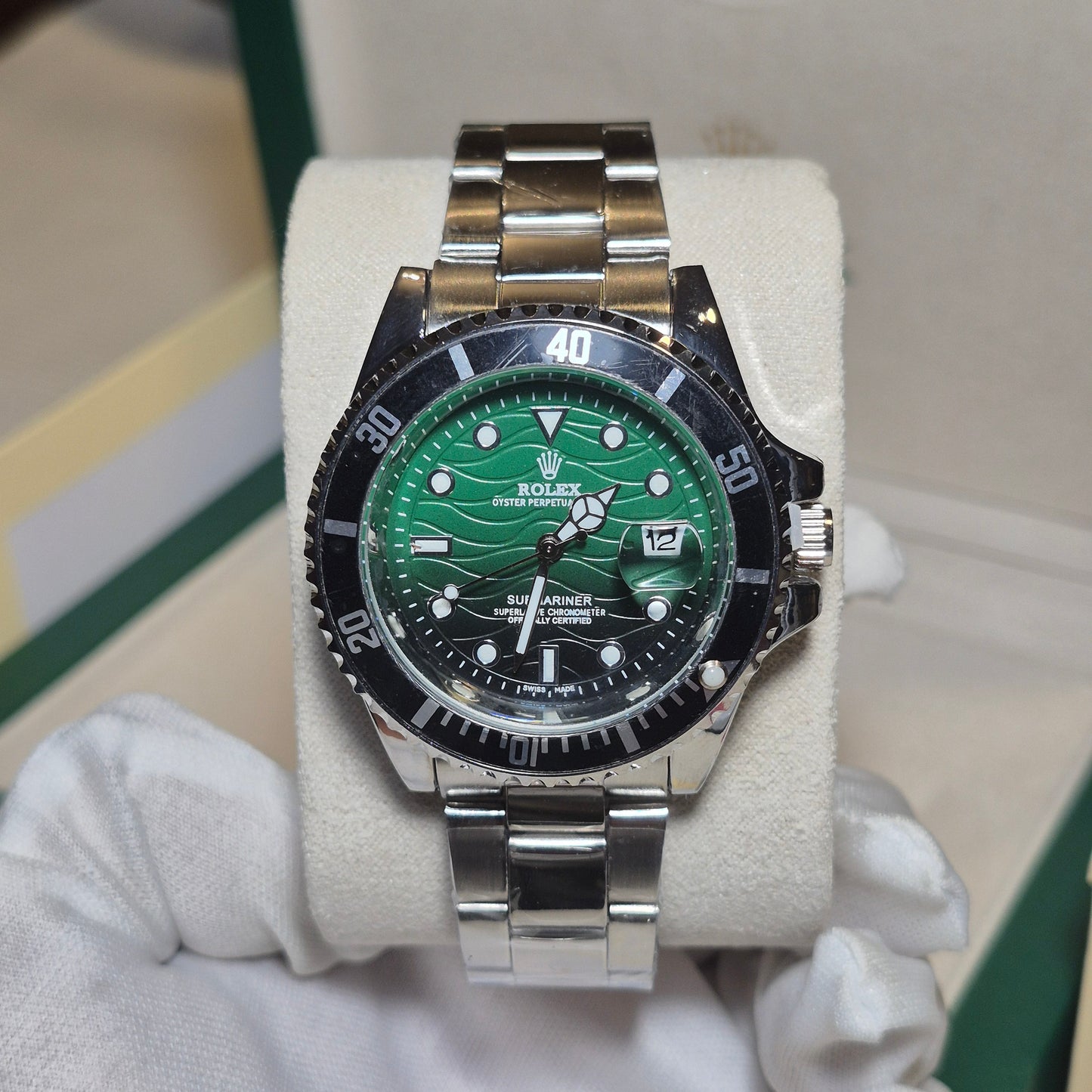 Rolex Submariner Oyster Edicion Camaleon Verde Bisel Negro