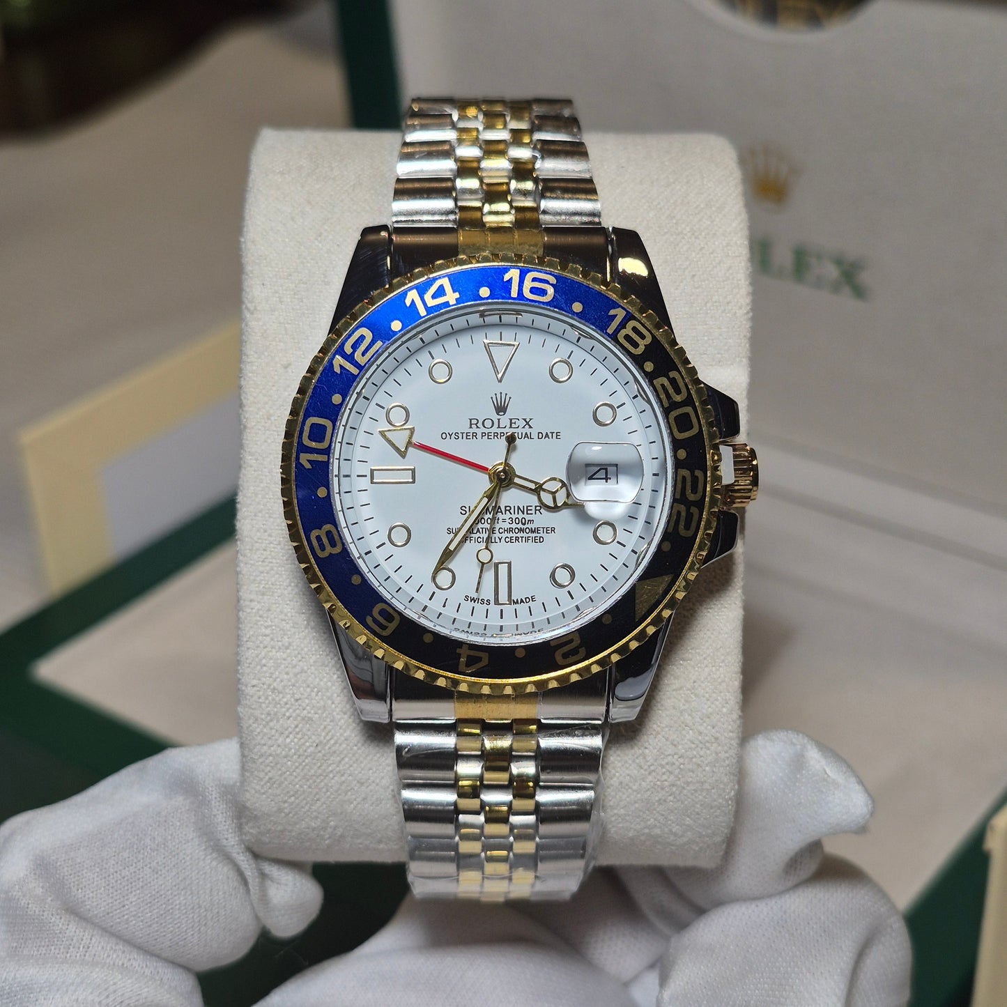 Rolex Submariner GMT-Master II Jubilee Imperial Blanco Bicolor