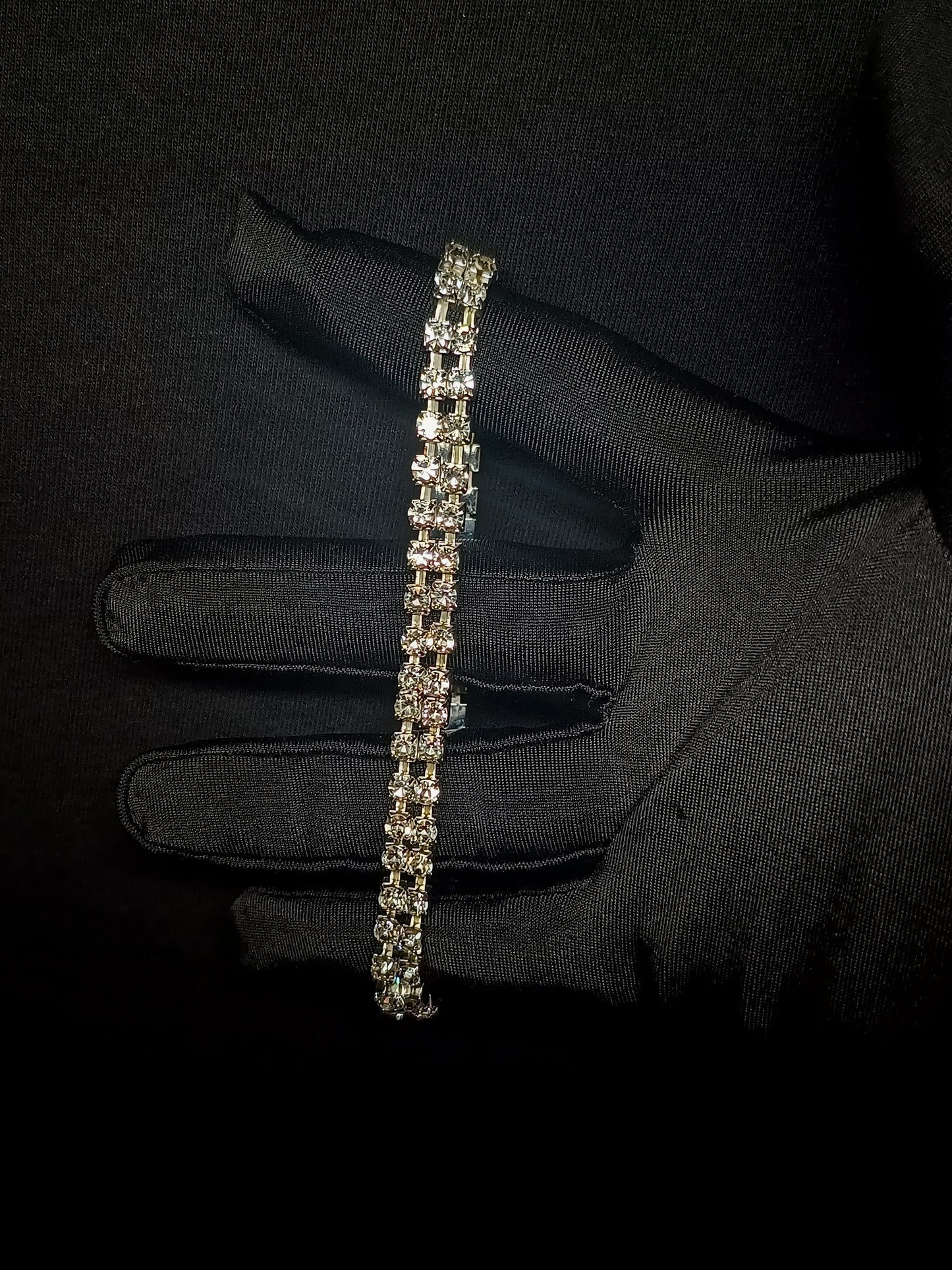 Pulsera Cubana Elástica Plateada