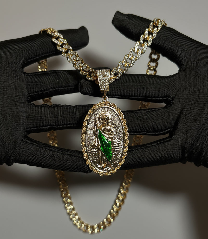 Collar Dorado + Dije San Judas