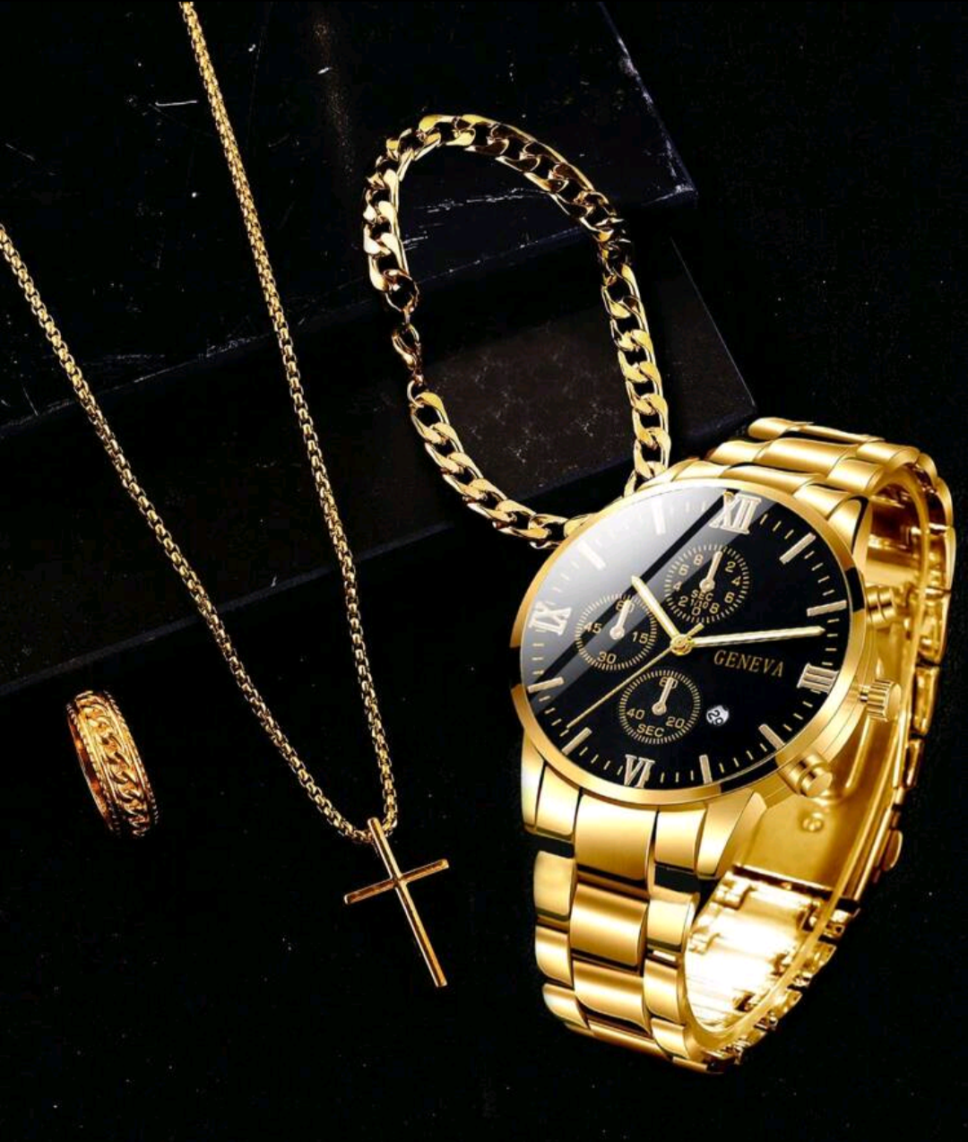 Reloj + Cadena Con Dije + Pulsera. + Anillo Gratis