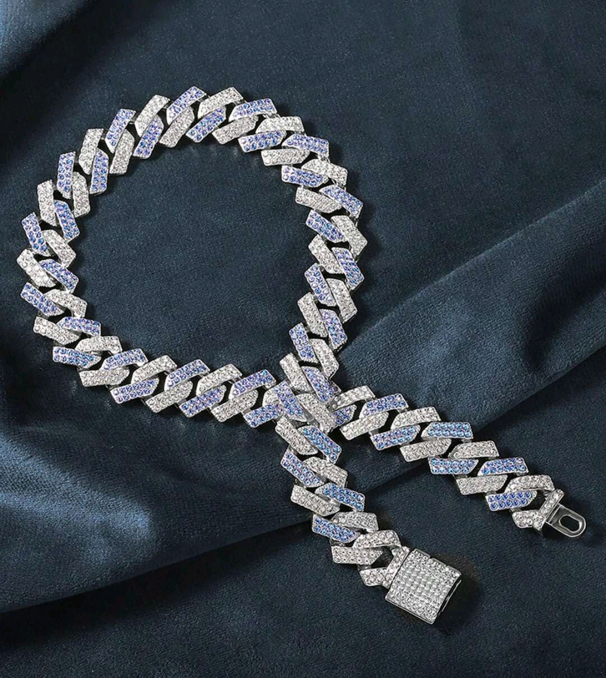 Reloj Azul + Cadena Bicolor + Pulsera Bicolor Edición Limitada