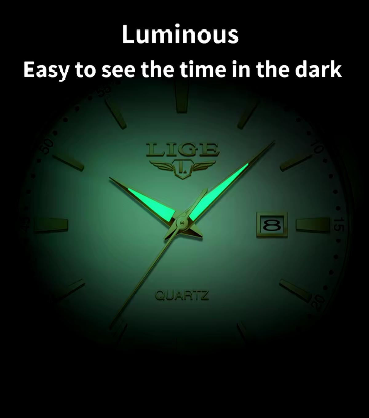 Reloj Lige (Cafe/Dorado/Blanco)