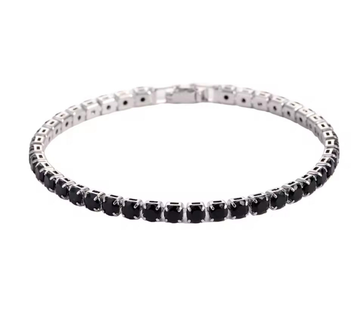 Pulsera Cubana Tenis Negra