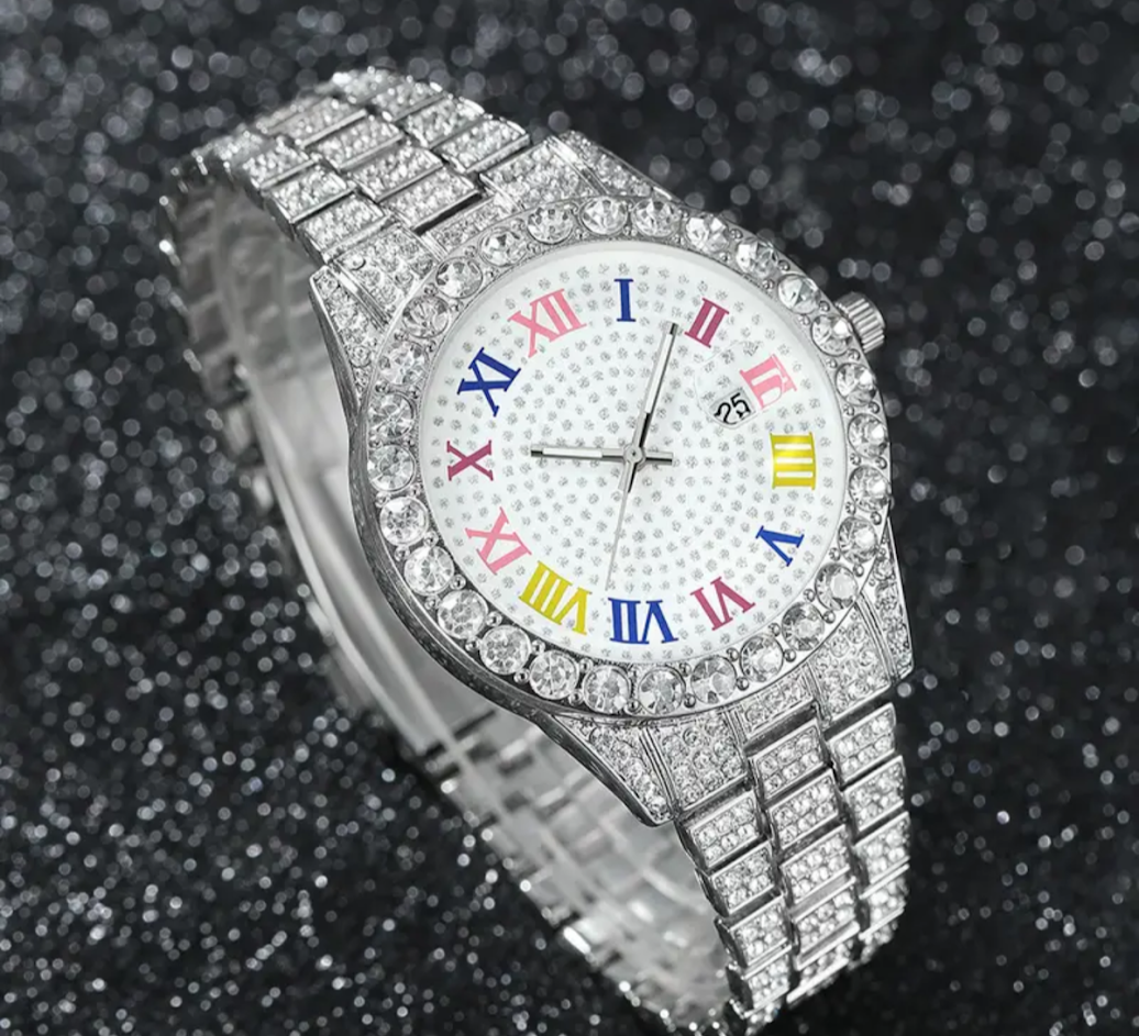 Reloj Cubano Arcoiris + Pulsera Cubana + Dije Cruz