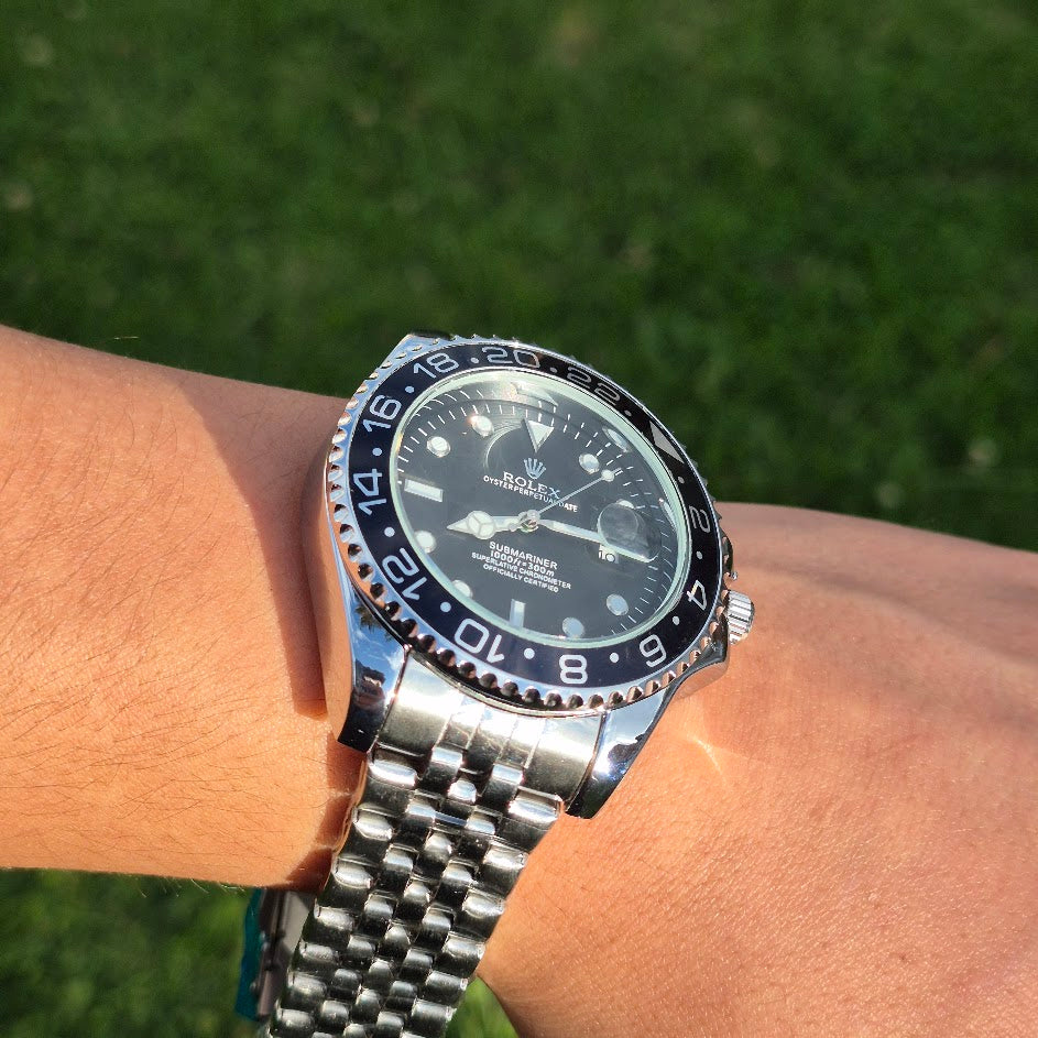 Rolex Submariner Jubilee Negro + Caja De Lujo Tipo Cofre