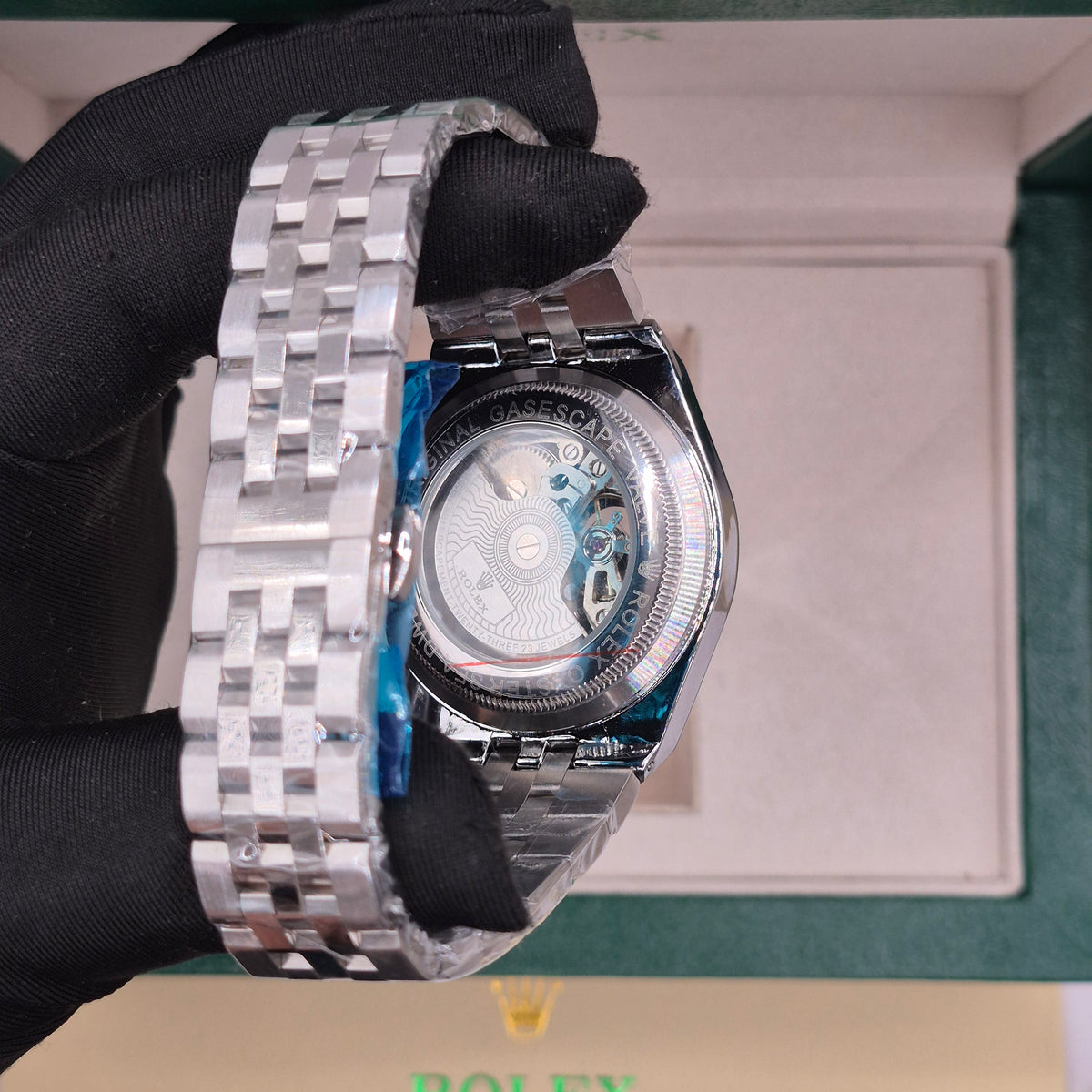 Rolex Land Dweller Automático Full Silver Dial Blanco