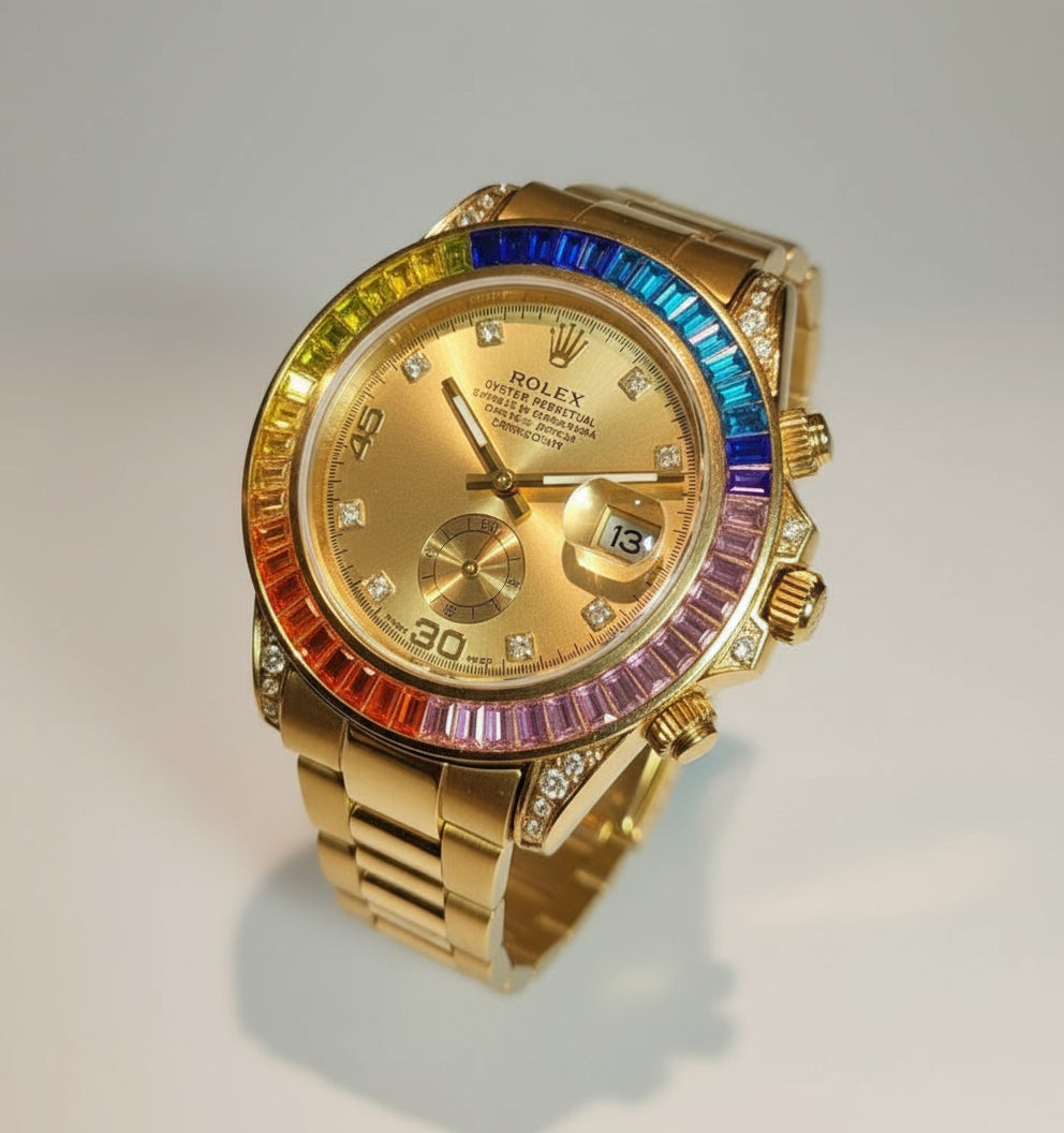 Rolex Submariner Dorado Arcoiris Cubano