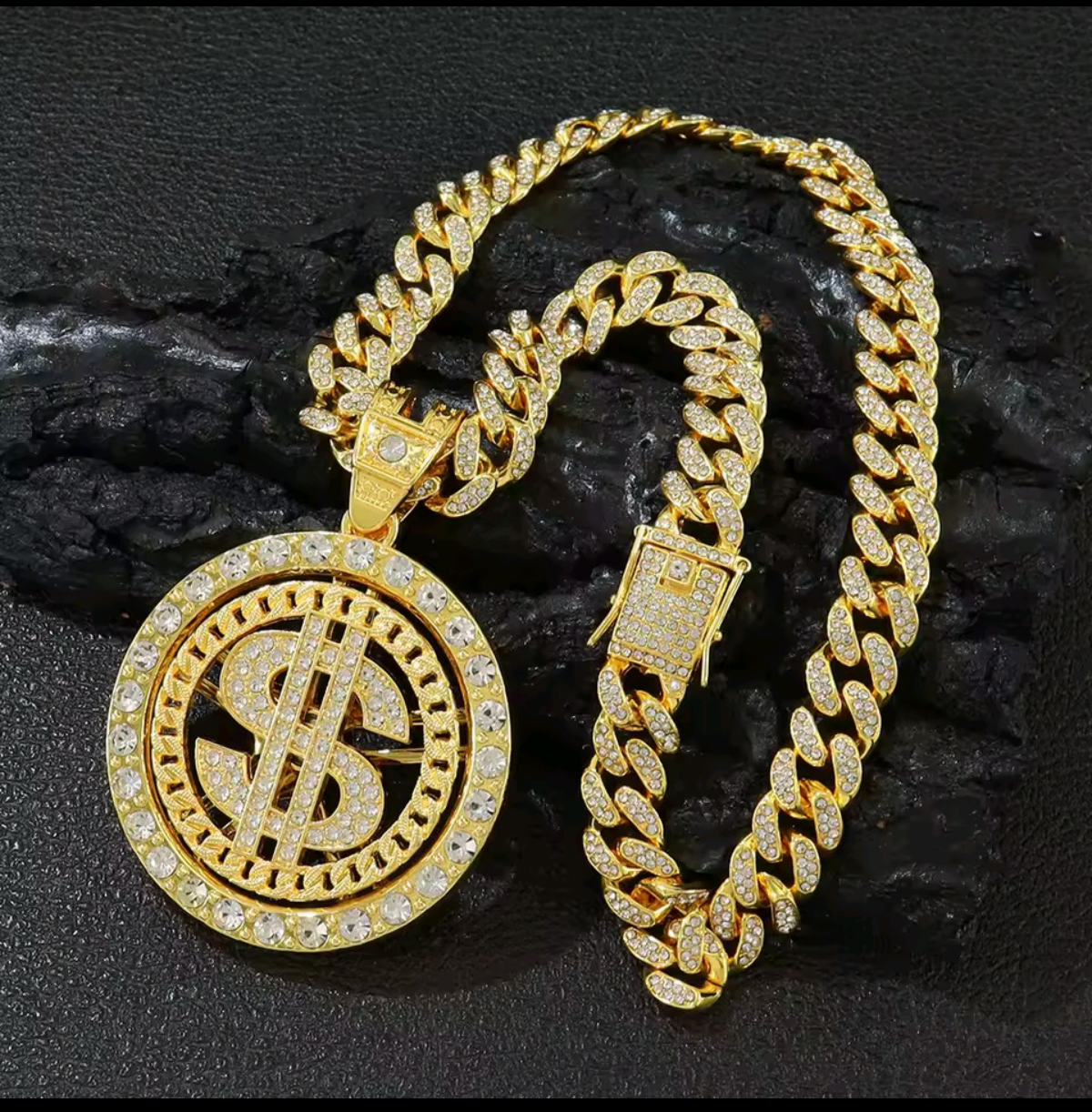 Cadena Dije Dinero GIRATORIO