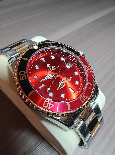 Reloj Rolex (Plateado/Dorado/Negro/Rojo)
