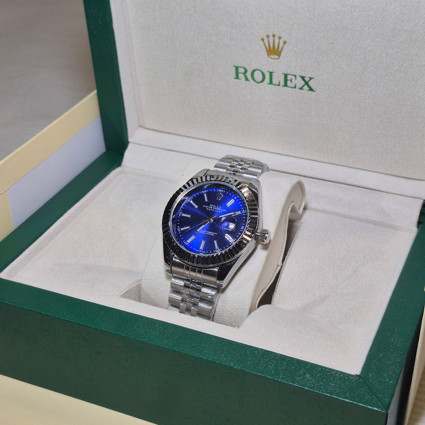 Rolex Semiautomatico Date Just Jubilee Azul Mar