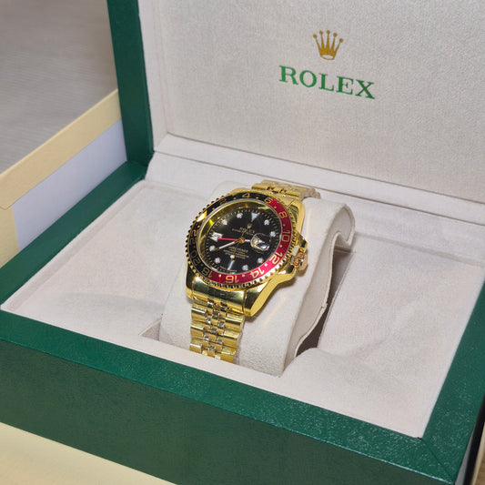 Rolex Submariner GMT-Master II Jubilee Dorado Bicolor Fondo Negro