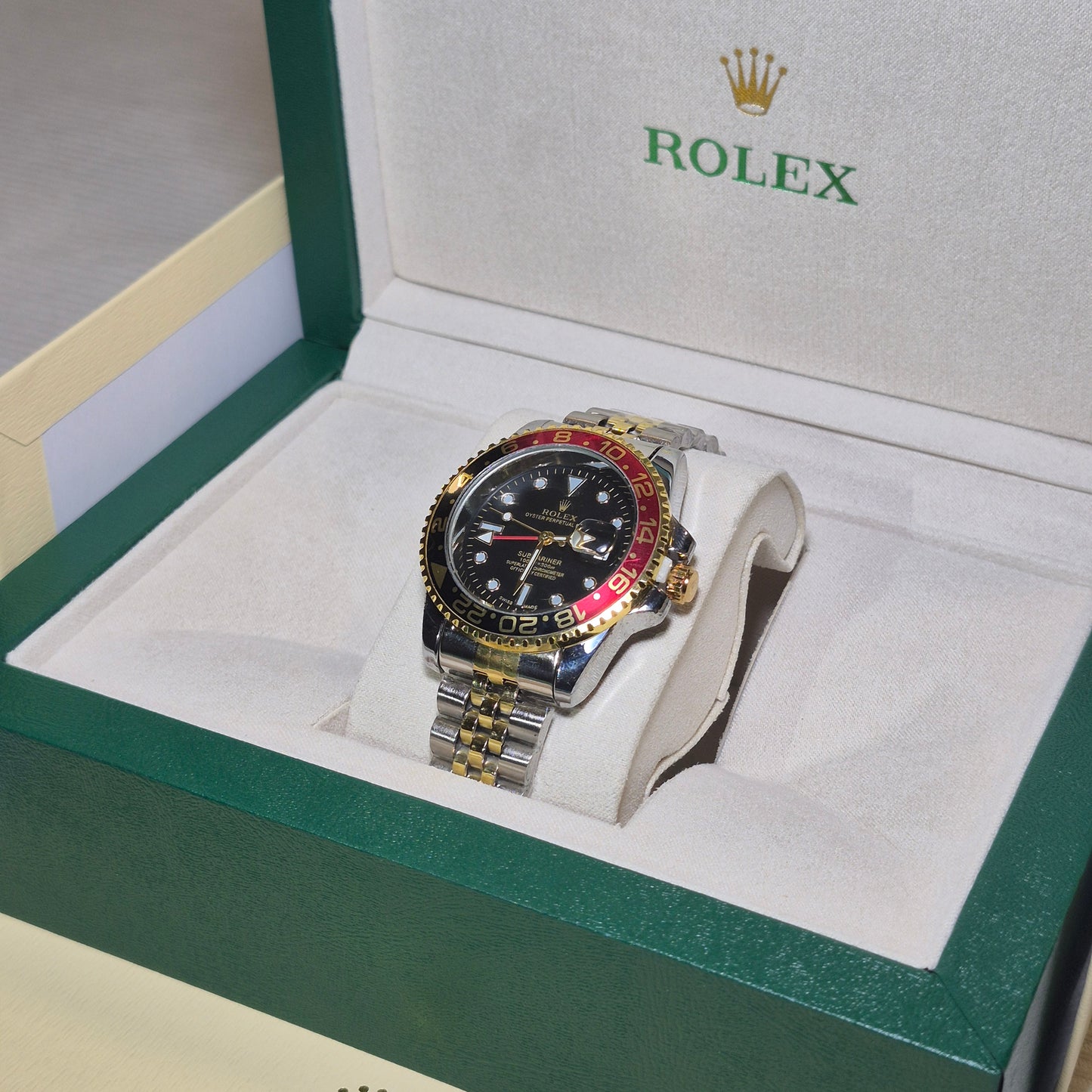 Rolex Submariner GMT-Master II Jubilee Imperial Bicolor Fondo Negro