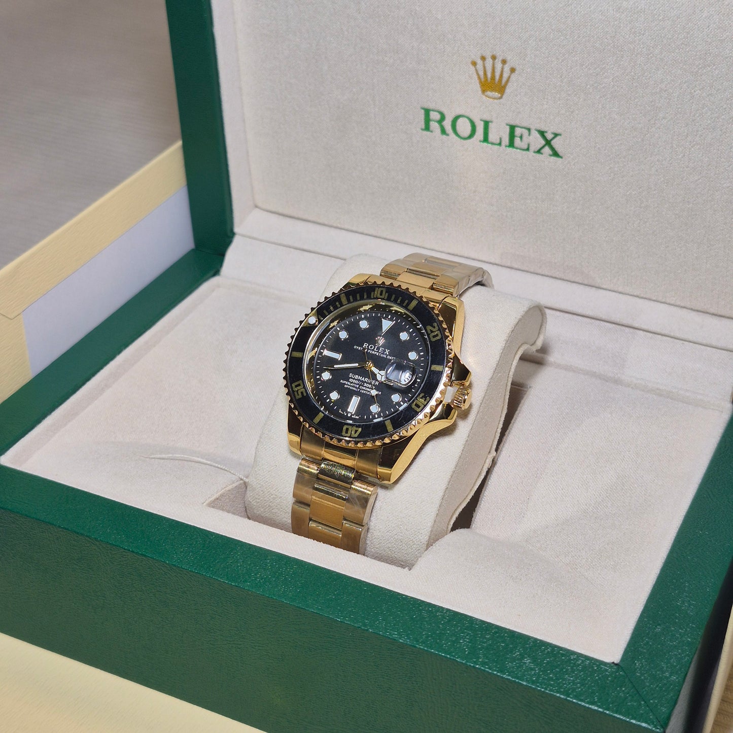 Rolex Semiautomatico Submariner Oyster Dorado - Negro
