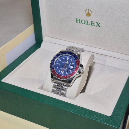 Rolex Semiautomatico Submariner GMT-Master II Pepsi Fondo Azul