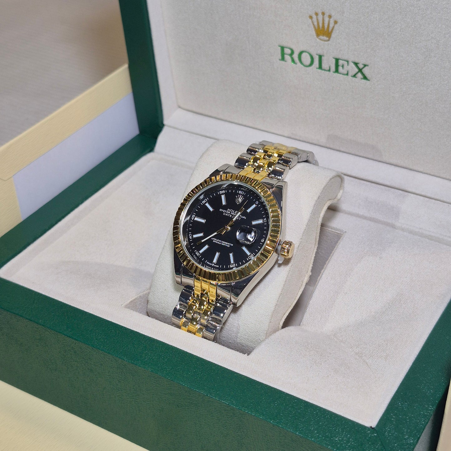Rolex Date Just Jubilee Imperial Negro