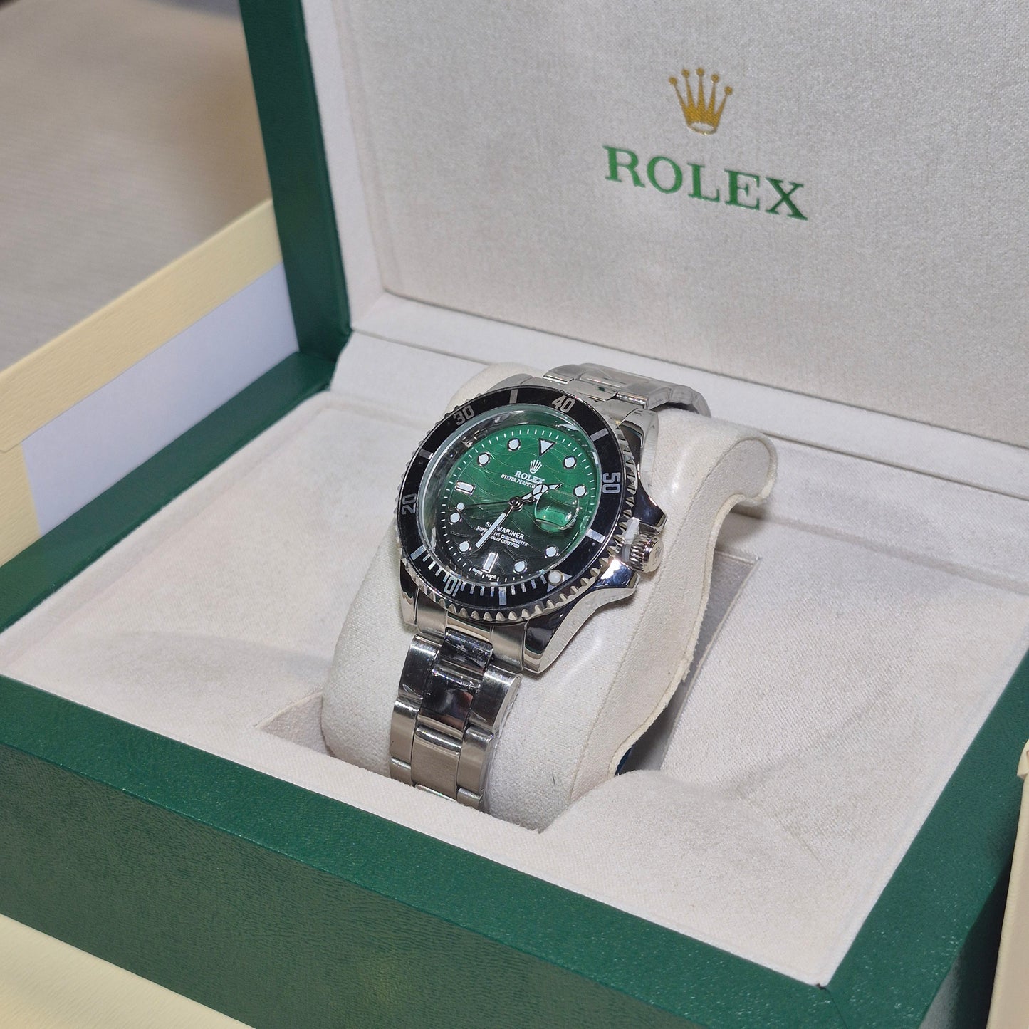 Rolex Submariner Oyster Edicion Camaleon Verde Bisel Negro