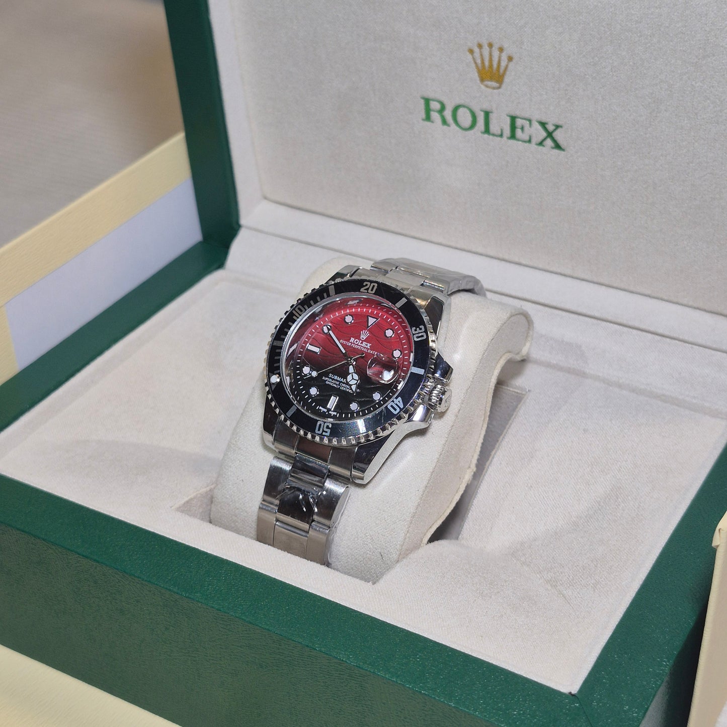 Rolex Submariner Oyster Edicion Camaleon Rojo