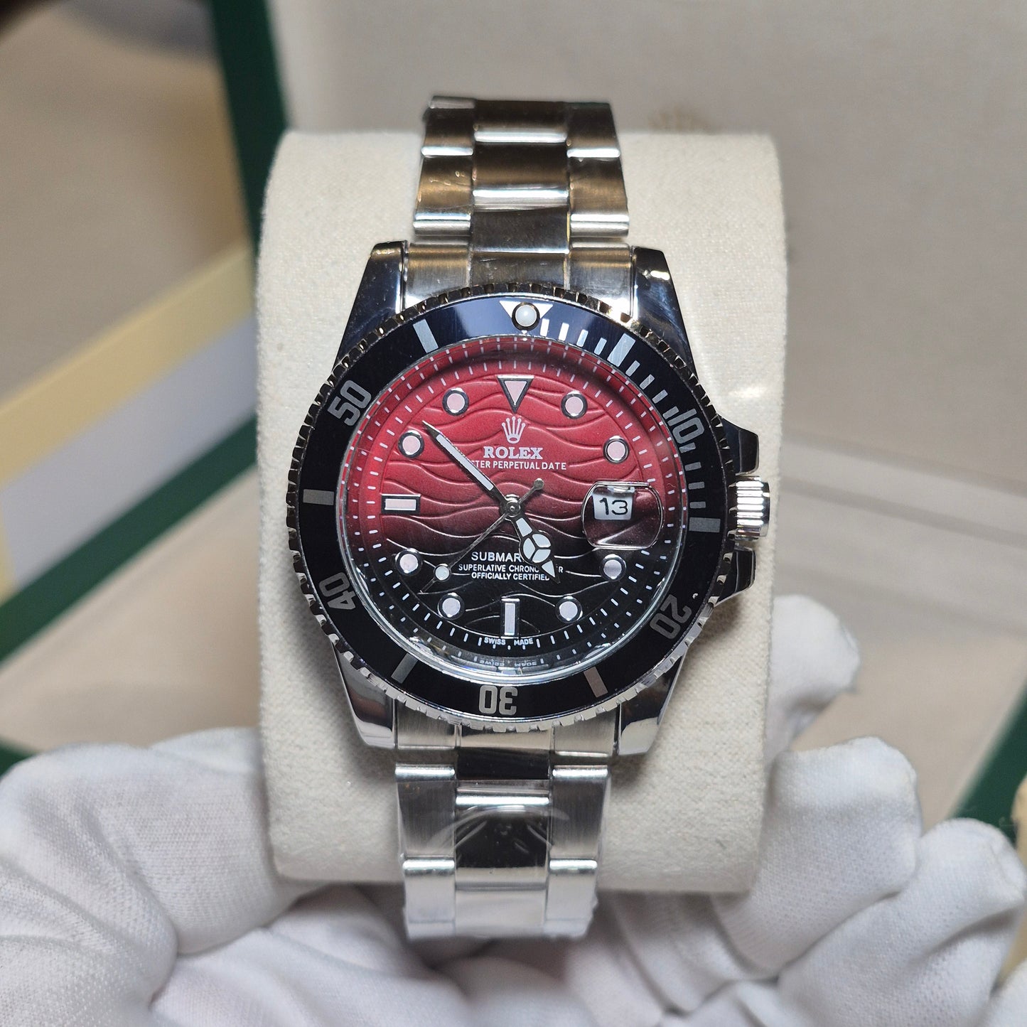 Rolex Submariner Oyster Edicion Camaleon Rojo