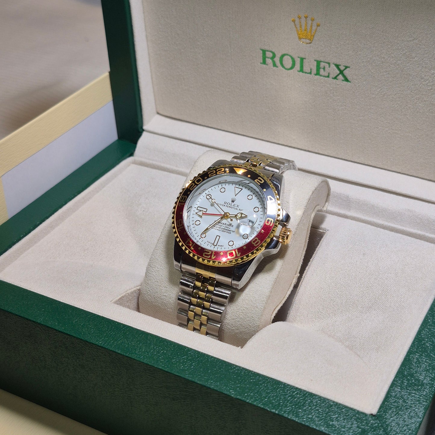 Rolex Submariner GMT-Master II Jubilee Imperial Blanco Bisel Bicolor
