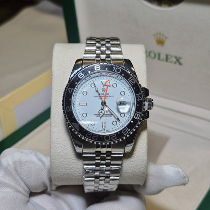 Rolex Submariner GMT-Master II Jubilee Plateado Blanco Bisel Negro