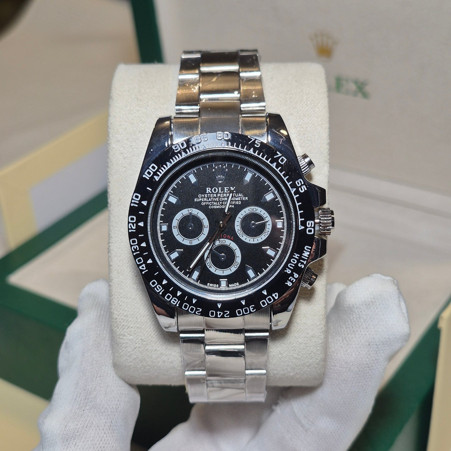 Rolex Oyster Daytona Cronografos Plateados
