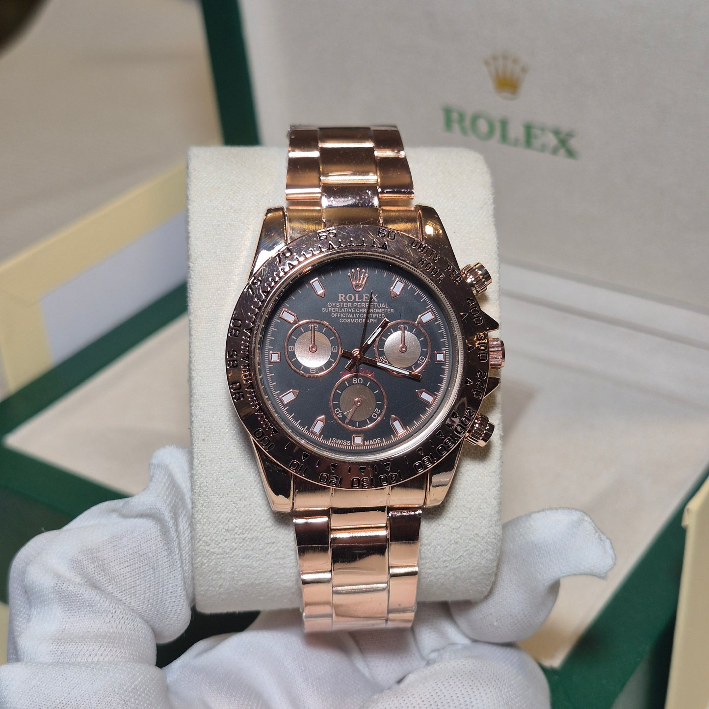 Rolex Oyster Daytona Oro Rosa Cara Negra