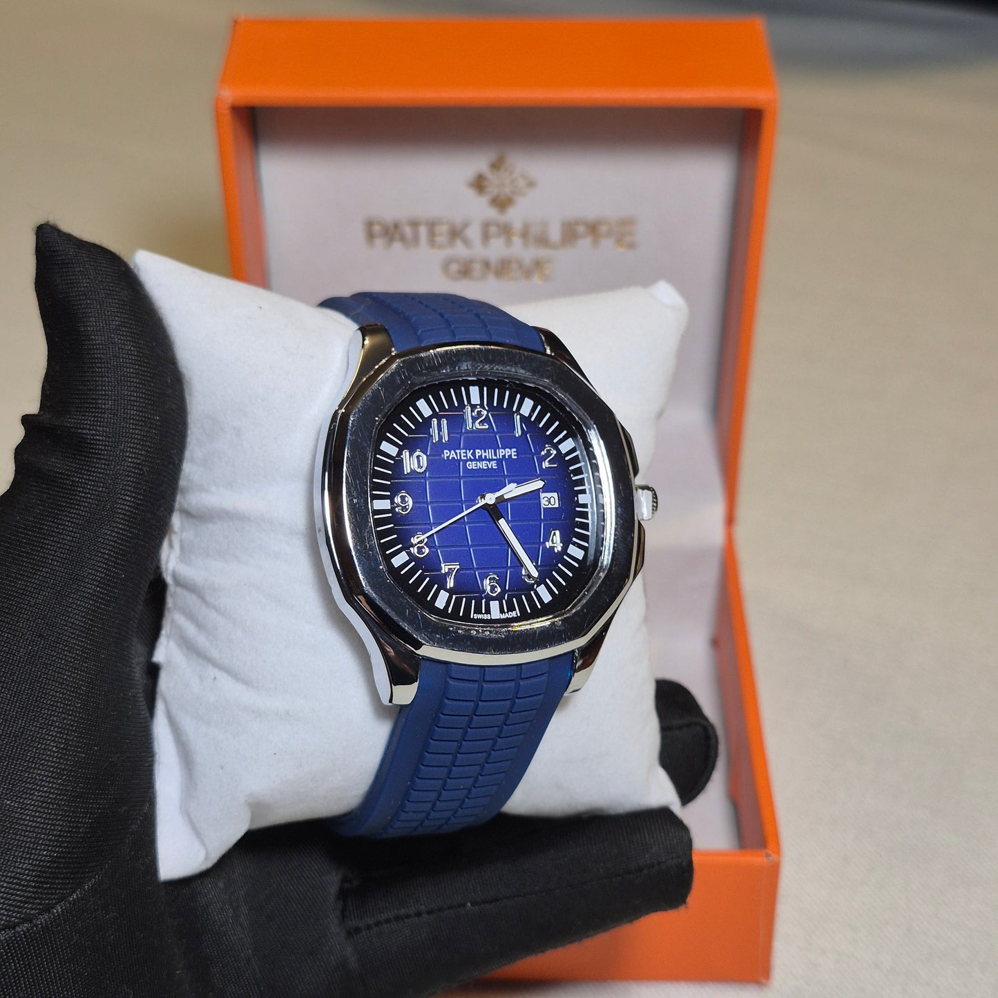 Patek Philippe Aquanaut Cara Azul Media noche