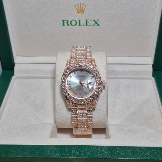 Rolex Date Just Oro Rosa Cara Blanca FULL SET