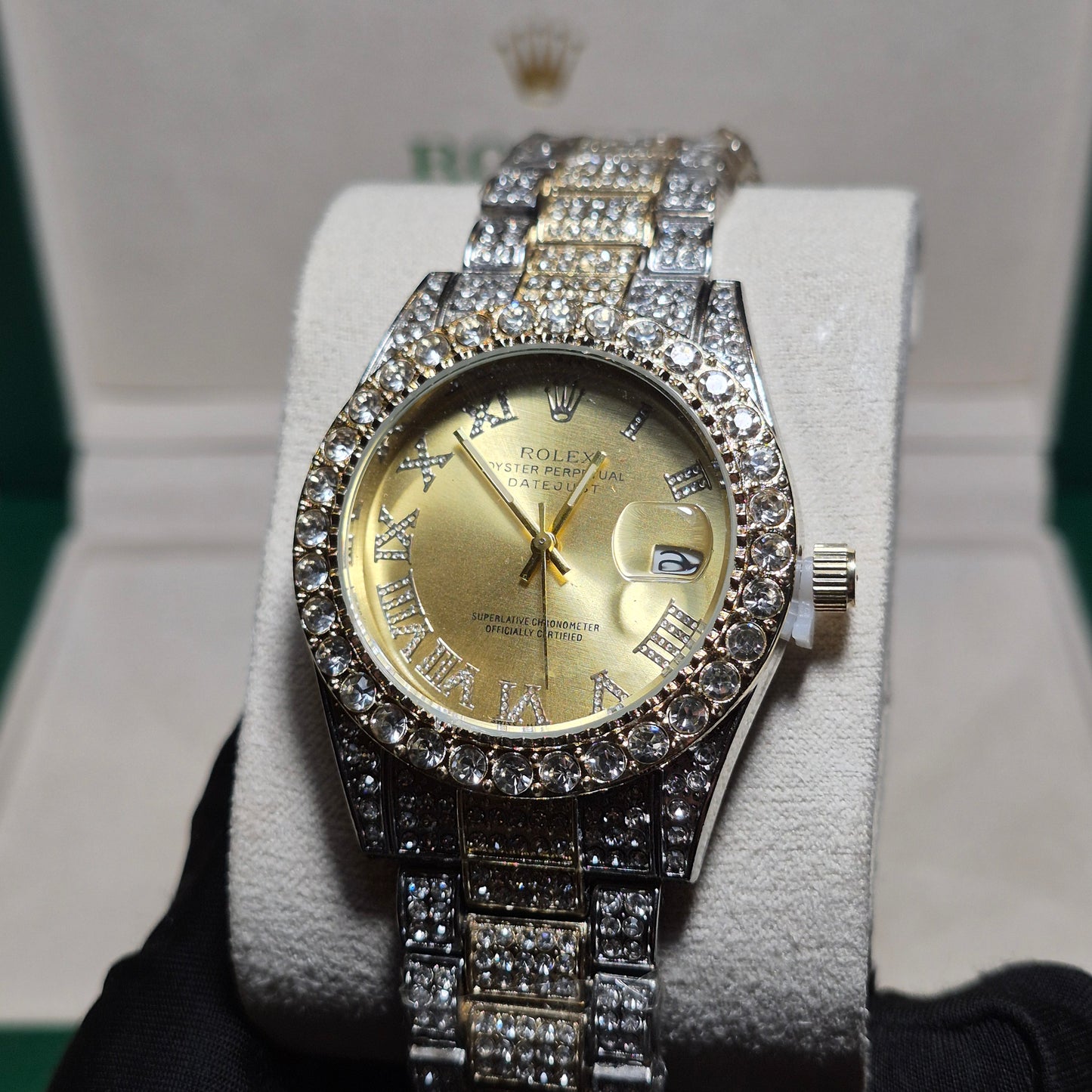 Rolex Date Just Imperial Dorado FULL SET