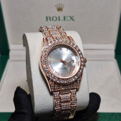 Rolex Date Just Oro Rosa Cara Blanca FULL SET