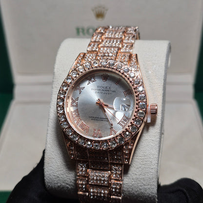 Rolex Date Just Oro Rosa Cara Blanca FULL SET