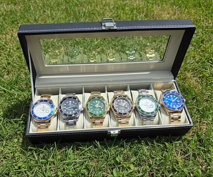 Combo Emprendedor Paris- 6 Relojes Rolex Submariner + Relojera 6 puestos GRATIS