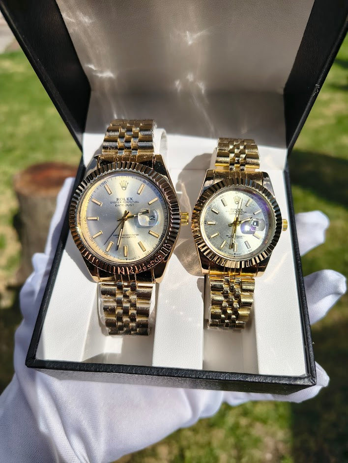 Relojes Rolex Pareja Precidencial + Caja De Lujo GRATIS
