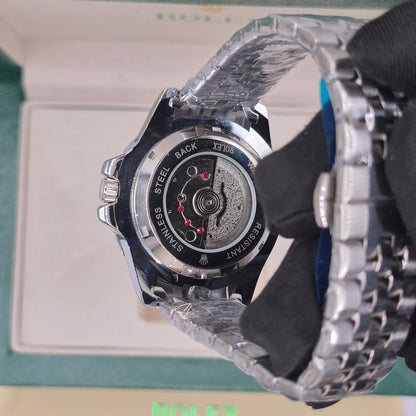 Rolex Semiautomatico Submariner GMT Jubilee Plateado Negro