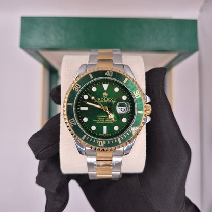 Rolex Semiautomatico Submariner Two Tone Cara Verde
