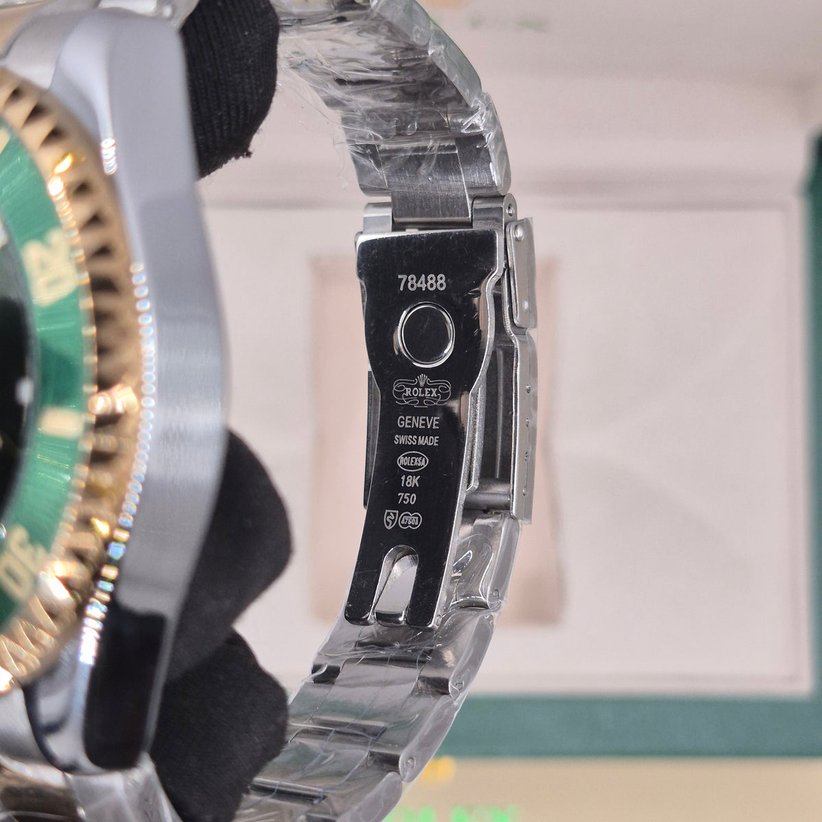 Rolex Semiautomatico Submariner Two Tone Cara Verde