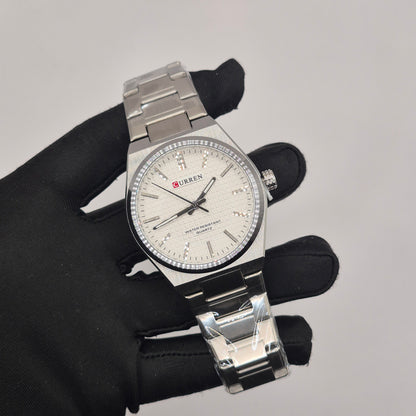 Reloj Curren Full Silver Dial Blanco