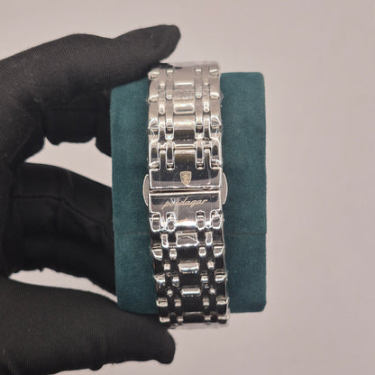 Reloj Poedagar Plateado Dial Aguamarina
