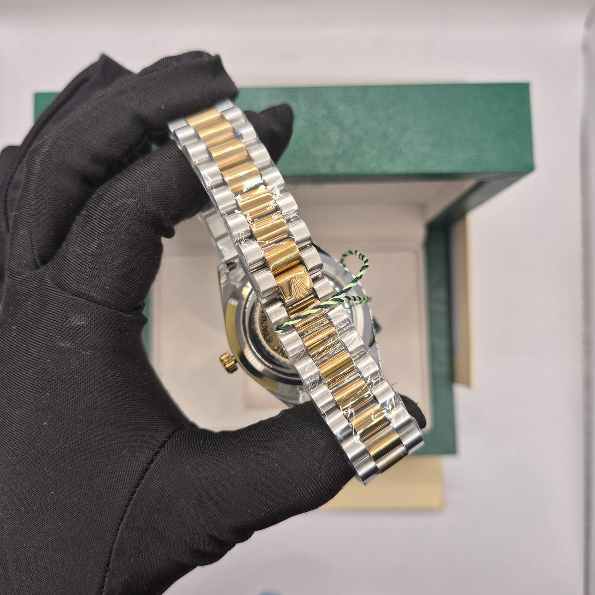 Rolex Semiautomatico Date Just Presidencial Two Tone Negro