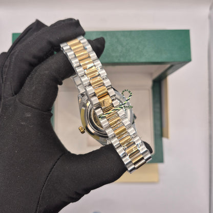 Rolex Semiautomatico Date Just Presidencial Two Tone Negro