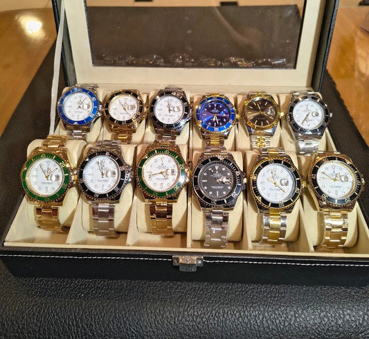Combo Emprendedor Dubai - 12 Relojes Rolex + Relojera 12 puestos GRATIS