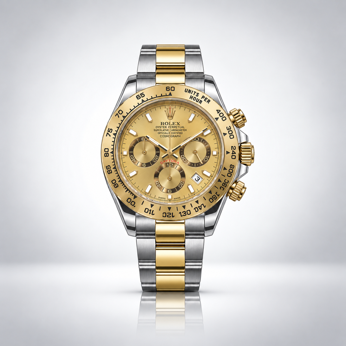 Rolex Daytona Bicolor Cara Dorado Cronógrafos Funcionales