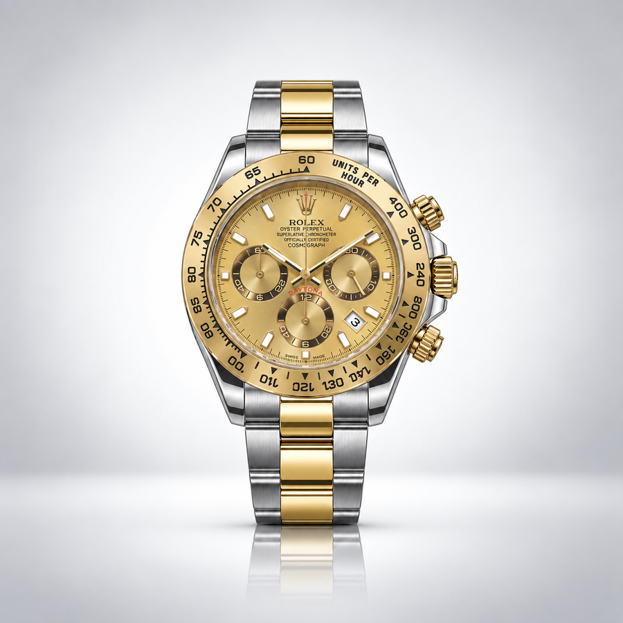 Rolex Daytona Bicolor Cara Dorado Cronógrafos Funcionales