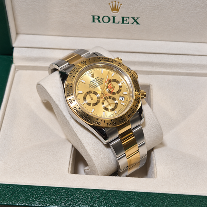 Rolex Daytona Bicolor Cara Dorado Cronógrafos Funcionales