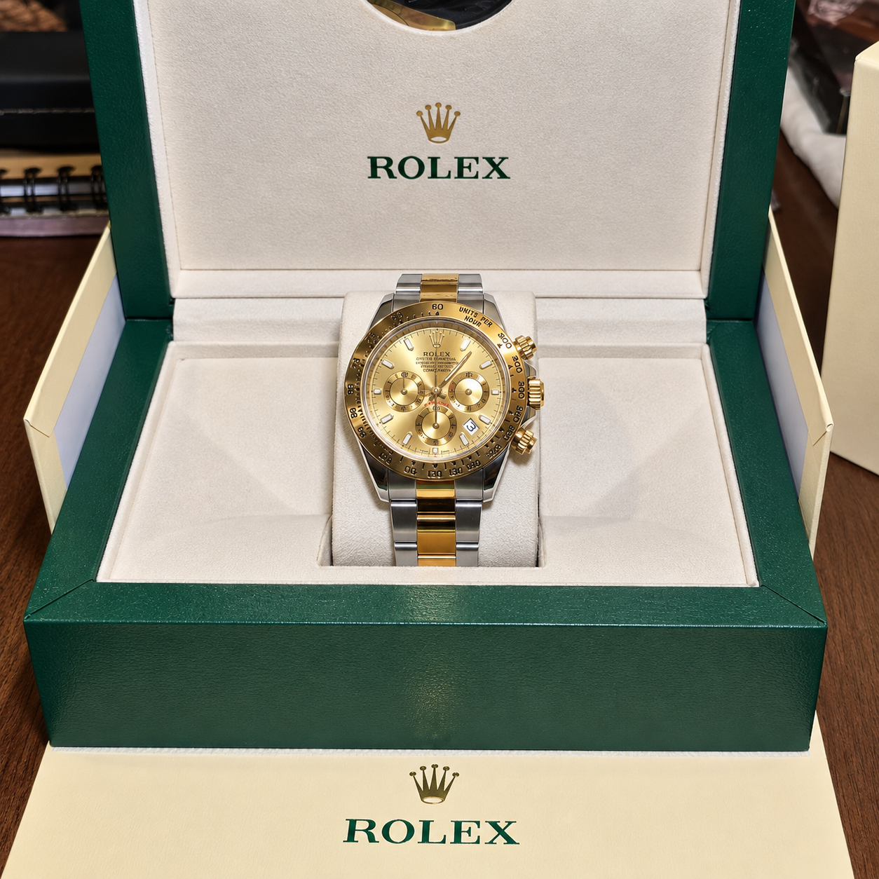 Rolex Daytona Bicolor Cara Dorado Cronógrafos Funcionales