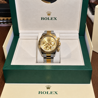 Rolex Daytona Bicolor Cara Dorado Cronógrafos Funcionales