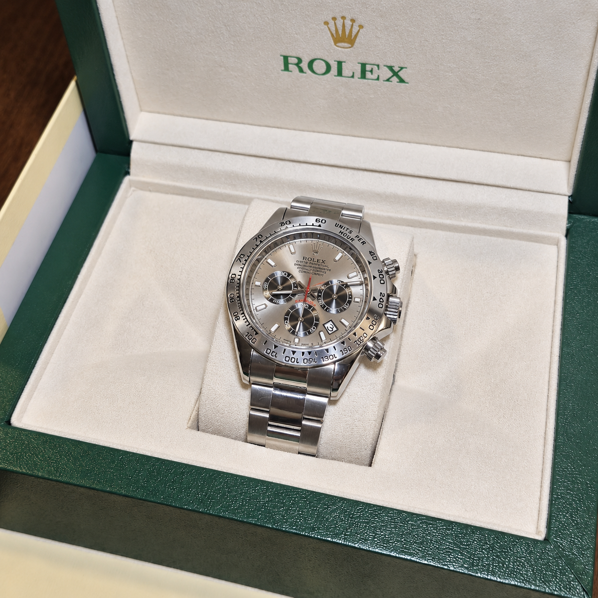 Rolex Daytona Full Silver Cronógrafos Funcionales