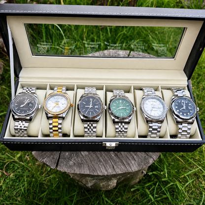 Combo Emprendedor Dubai Alta Gama Rolex AAA Maquinaria visible + 6 cajas individuales