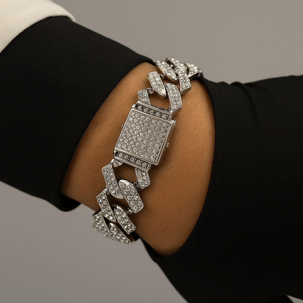 Pulsera Cubana Cierre tipo caja